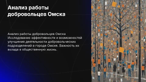 Анализ и совершенствование добровольных подразделений Омска
