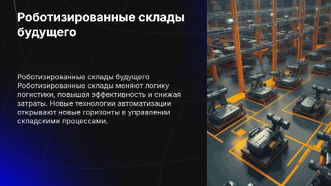 Роботизированный склад. Взгляд в будущее