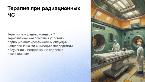 терапевтическая помощь в чрезвычайных ситуациях радиация