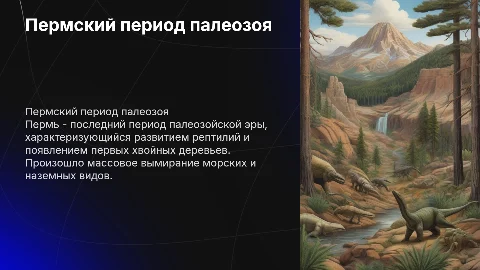 палеозойская эра пермь