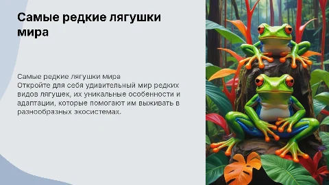 самые редкие лягушки и их особенности