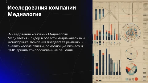 Презентация о деятельности исследовательской компании Медиалогия