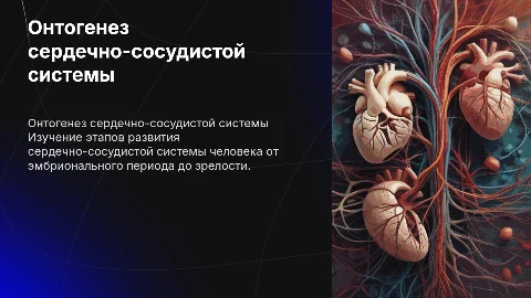 онтогенез сердечно сосудистой системы человека