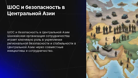 Роль Шанхайской организации сотрудничества в безопасности ЦА