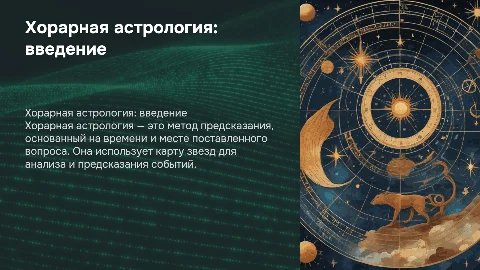 Хорарная астрология