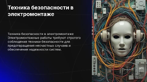 Техника безопасности при производстве электромонтажных работ