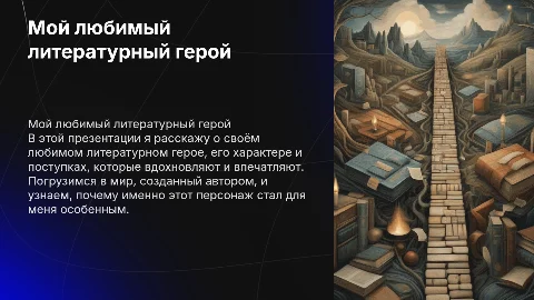 Мой любимый литературный герой