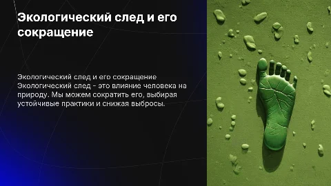 Экологический след: как уменьшить негативное воздействие