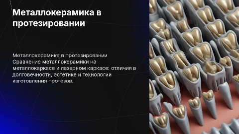 Разница металлокерамики на металлокаркасе и лазерном каркасе