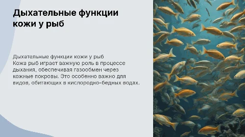 Дыхательные функции кожи у рыб