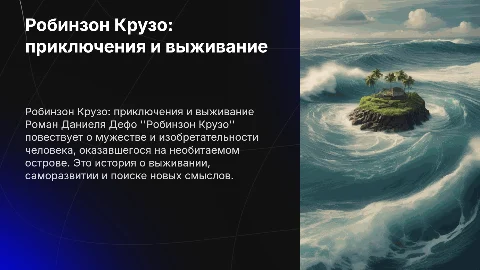 Робинзон крузо даниель дифо