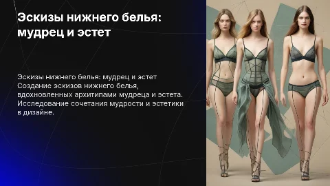 Создание эскизов нижнего белья: мудрец и эстет