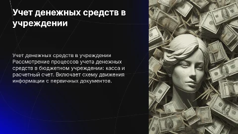 Учет денежных средств в бюджетном учреждении: касса и расчетный счет