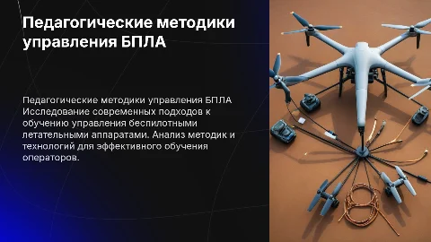 Педагогические методики управления БПЛА