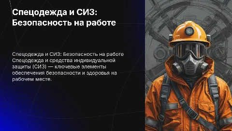 спецодежда и СИЗ