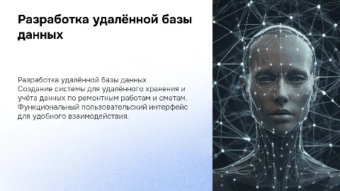 Разработка удалённой базы данных для учёта ремонтных работ
