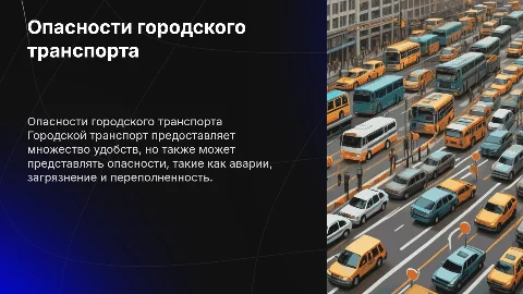 Опасности городского транспорта: характеристика и решения