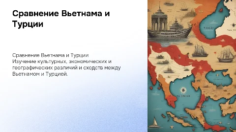 Сравнение стран Вьетнама и Турции