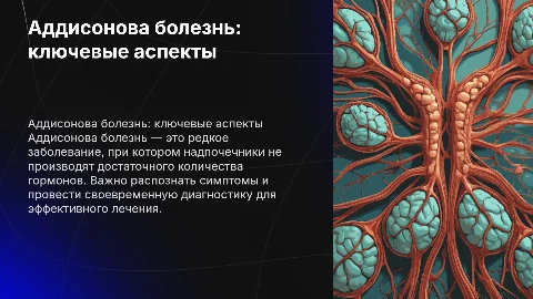 Аддисонова болезнь:симптомы,диагностика,лечение