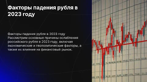 факторы влияния на падения рубля в 2023 году