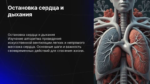 Алгоритм ИВЛ и непрямого массажа сердца при остановке
