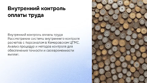 Внутренний контроль расчетов с персоналом по оплате труда