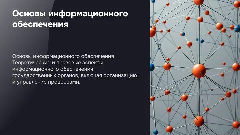 Основы информационного обеспечения органов государственной власти