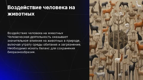 воздействие человека на животных в природе