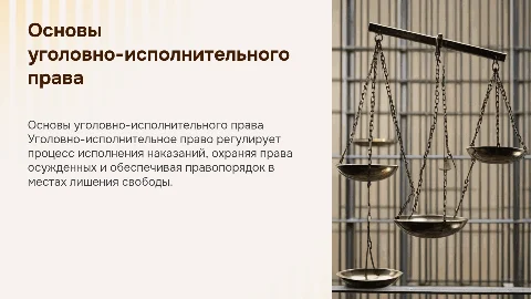 уголовно-исполнительное право