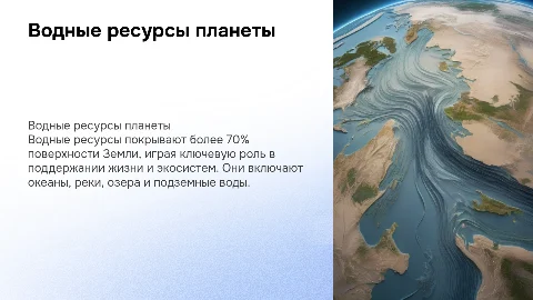 водные ресурсы мира