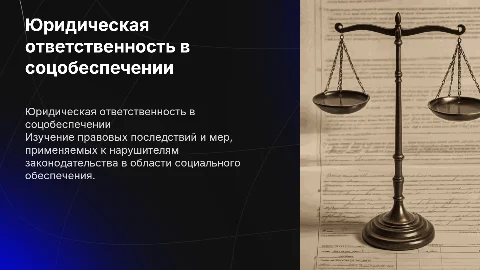 Юридическая ответственность за нарушение соцобеспечения