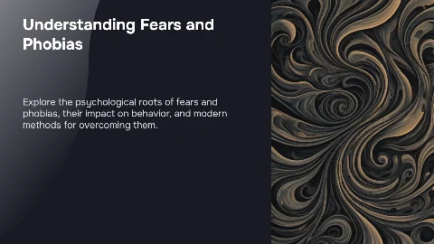 fears and phobias