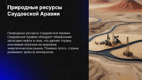 Природно ресурсный потенциал Саудовской Аравии