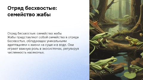 отряд бесхвостые семейство жабы