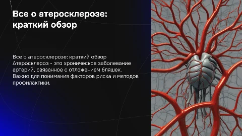 Все про атеросклероз кратко