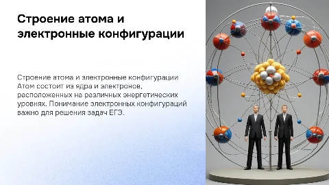Строение атома, электронные конфигурации ЕГЭ