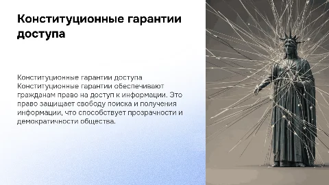 Конституционные гарантии доступа к информационным ресурсам