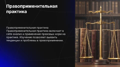ПРАВОПРИМИНИТЕЛЬНАЯ ПРАКТИКА