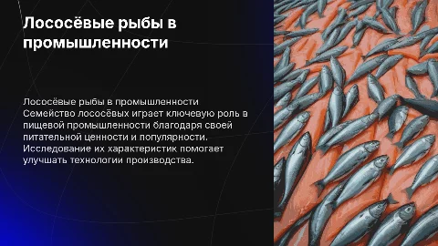 Характеристика рыб лососёвых в промышленном производстве