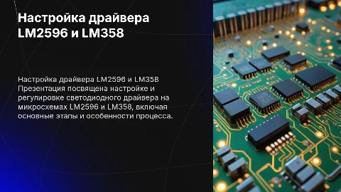 Настройка и регулировка светодиодного драйвера LM2596 и LM358