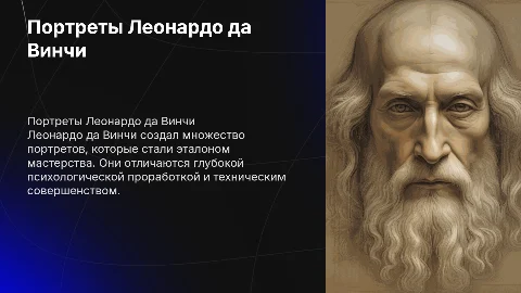 Портретный жанр в творчестве леонардо да винчи