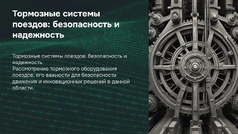 тормозное оборудование поездов