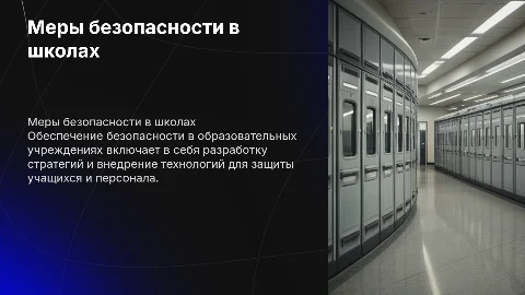 обеспечение мер безопасности в образовательных учреждениях