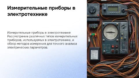 измерительные приборы в электротехнике и методы измерения