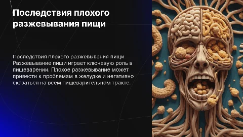 Неблагоприятные последствия нарушения разжевывания пищи