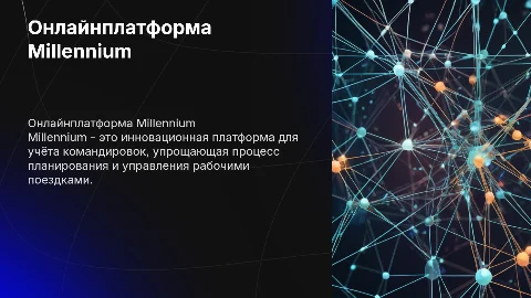 Онлайнплатформа Millennium для учёта командировок