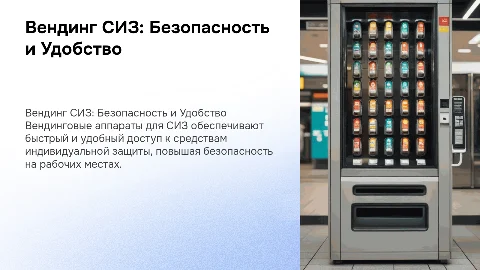 Вендинговые аппараты для выдачи СИЗ