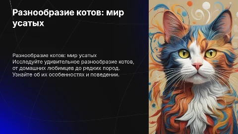 Разнообразие котов