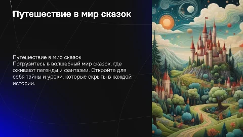 путешествие в мир сказок