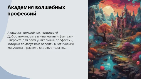 Академия волшебных профессий